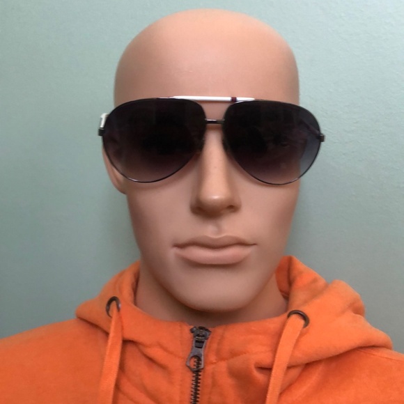Gucci White Frame Gradient Lens Aviator Mens Sunglasses The price is - Picture 2 of 8
